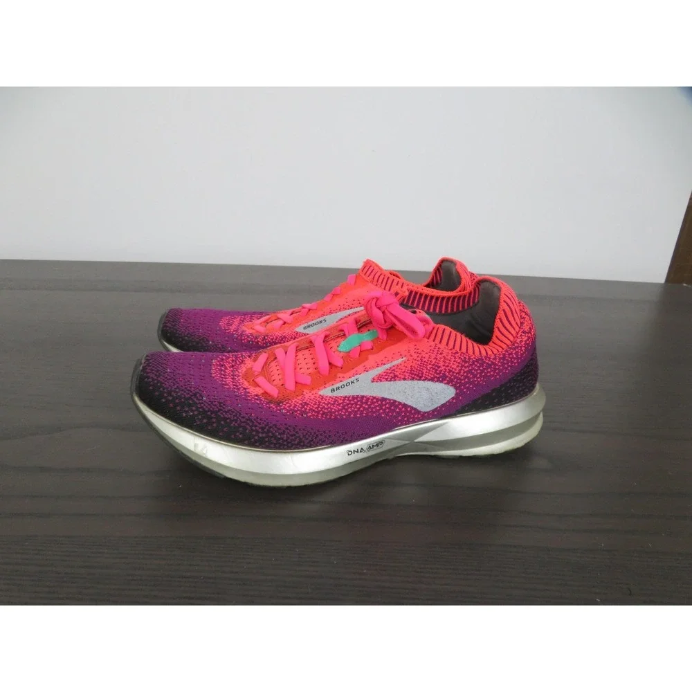 Brooks Levitate 2 Shoes Womens 9 Pink Knit Running Sneakers Road Gym 1202791B678
